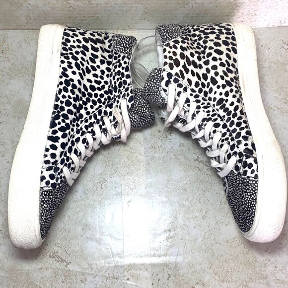 Madewell High-Top Animal Print Sneakers With Lace-Up Closure For Casual Wear - Picture 4 of 9
